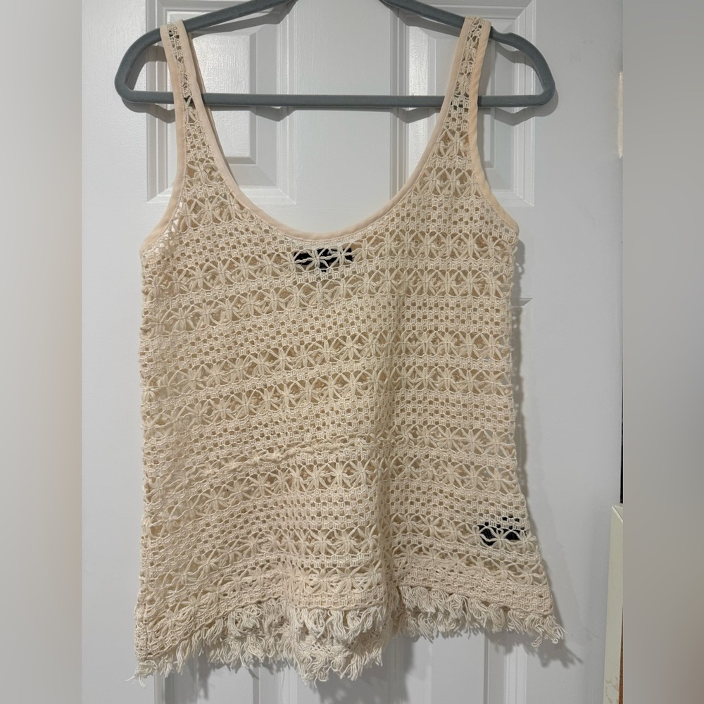 Sanctuary Crochet Tank Top